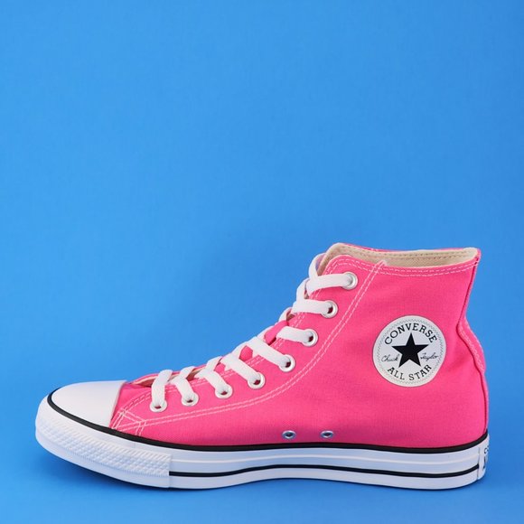 Converse CTAS Hi 'Hyper Pink' Canvas Unisex Sneakers 170155F NWT - Picture 3 of 6